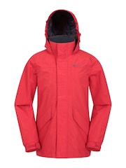 Mountain Warehouse Red Kids Solar Waterproof Jacket - Image 1 of 4