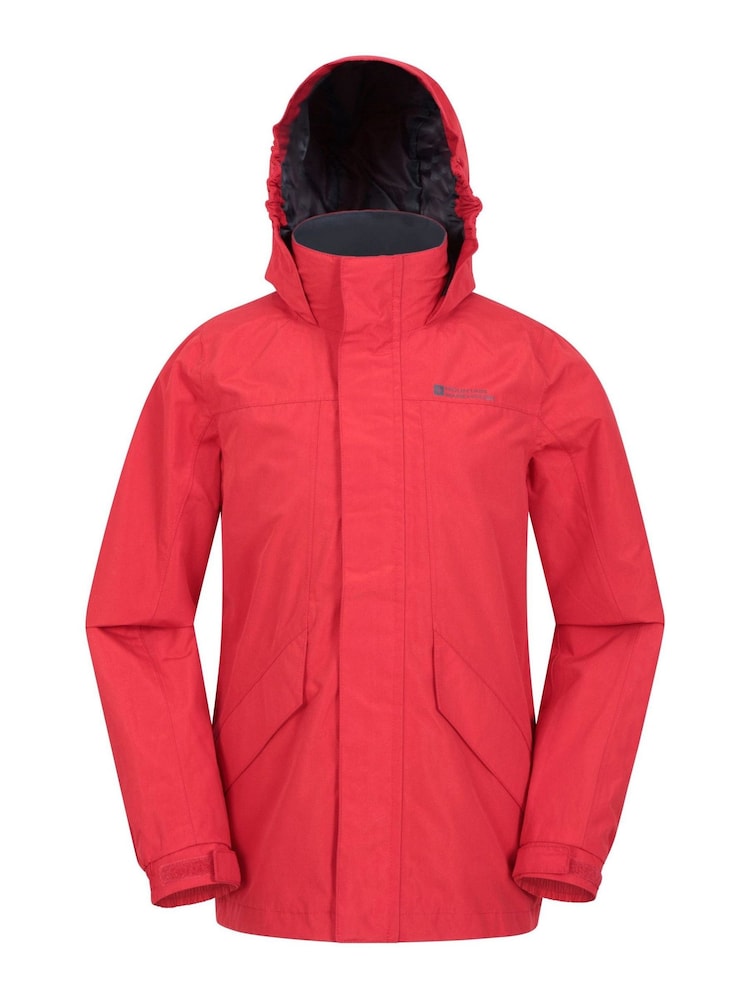 Mountain Warehouse Red Kids Solar Waterproof Jacket - Image 1 of 4