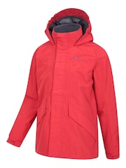 Mountain Warehouse Red Kids Solar Waterproof Jacket - Image 4 of 4