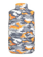 Mountain Warehouse Grey Light Rocko Kids Printed Water Resistant Padded Gilet - Image 3 of 5