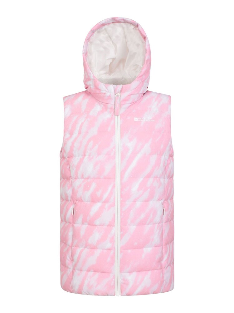 Mountain Warehouse Pink Kids Jewel Water Resistant Hooded Gilet - Image 1 of 5