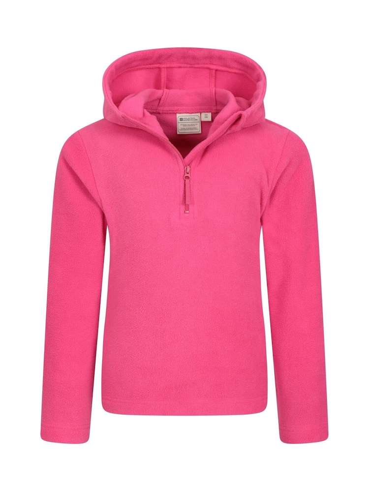 Rosa - Mountain Warehouse Kids Camber II Fleece Hoodie - Imagen 2 de 5