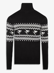 The Little Tailor Ladies Slim Fit Ski Design Knitted Christmas Jumper - Image 4 of 6