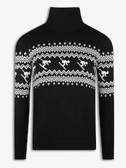The Little Tailor Ladies Slim Fit Ski Design Knitted Christmas Jumper - Image 5 of 6