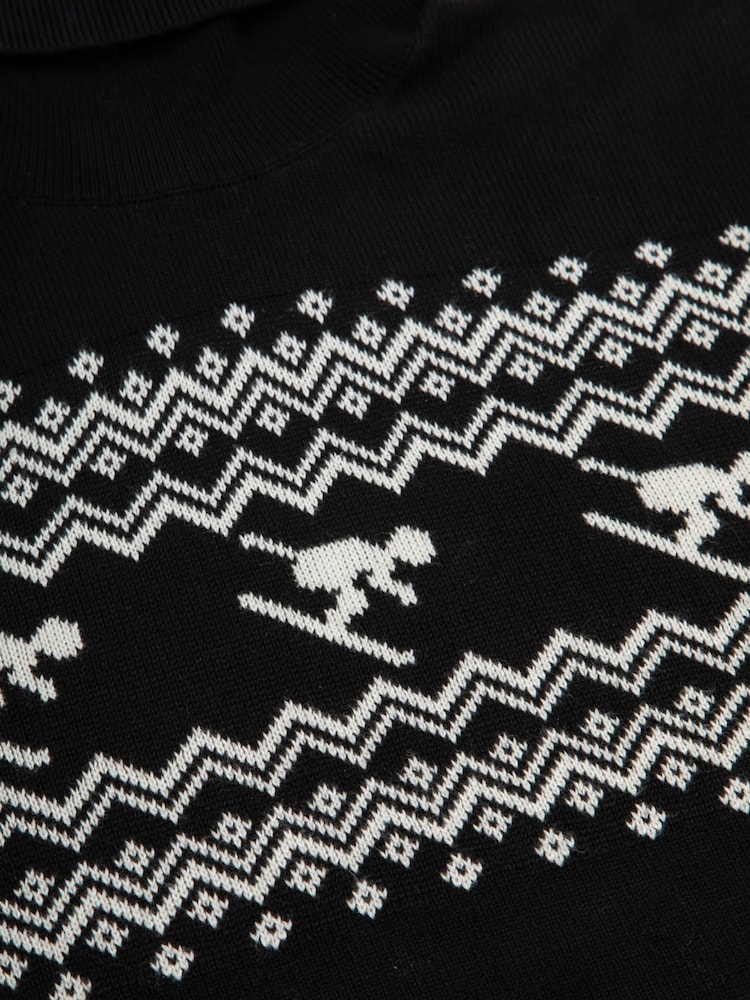 The Little Tailor Ladies Slim Fit Ski Design Knitted Christmas Jumper - Image 6 of 6