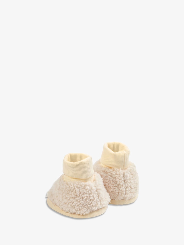 The Little Tailor Plush Lined Sherpa Fleece Baby Booties - Image 3 of 4