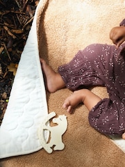 The Little Tailor Quilted Reversible Sherpa Fleece Lined Baby Blanket - Image 2 of 7