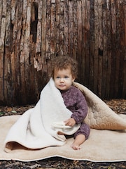 The Little Tailor Quilted Reversible Sherpa Fleece Lined Baby Blanket - Image 1 of 10