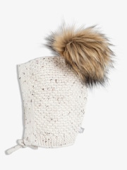 The Little Tailor Baby Pom Pom Textured Knitted 100% Cotton Hat - Image 1 of 3