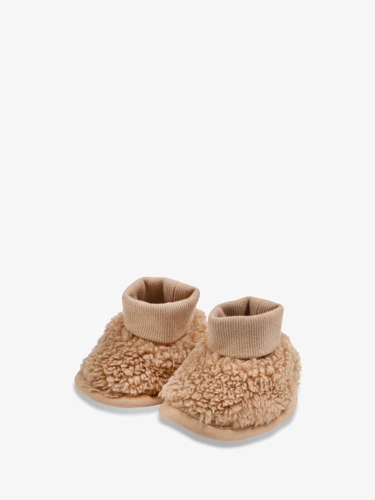 The Little Tailor Plush Lined Sherpa Fleece Baby Booties - Image 2 of 4
