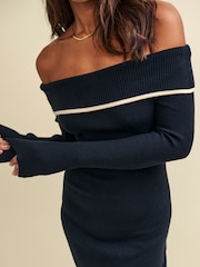 Nobodys Child Bardot Knitted Midi Dress - Image 4 of 5