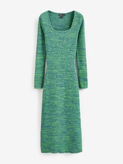 Nobody's Child Square Neck Knitted Midi Dress - Image 1 of 5