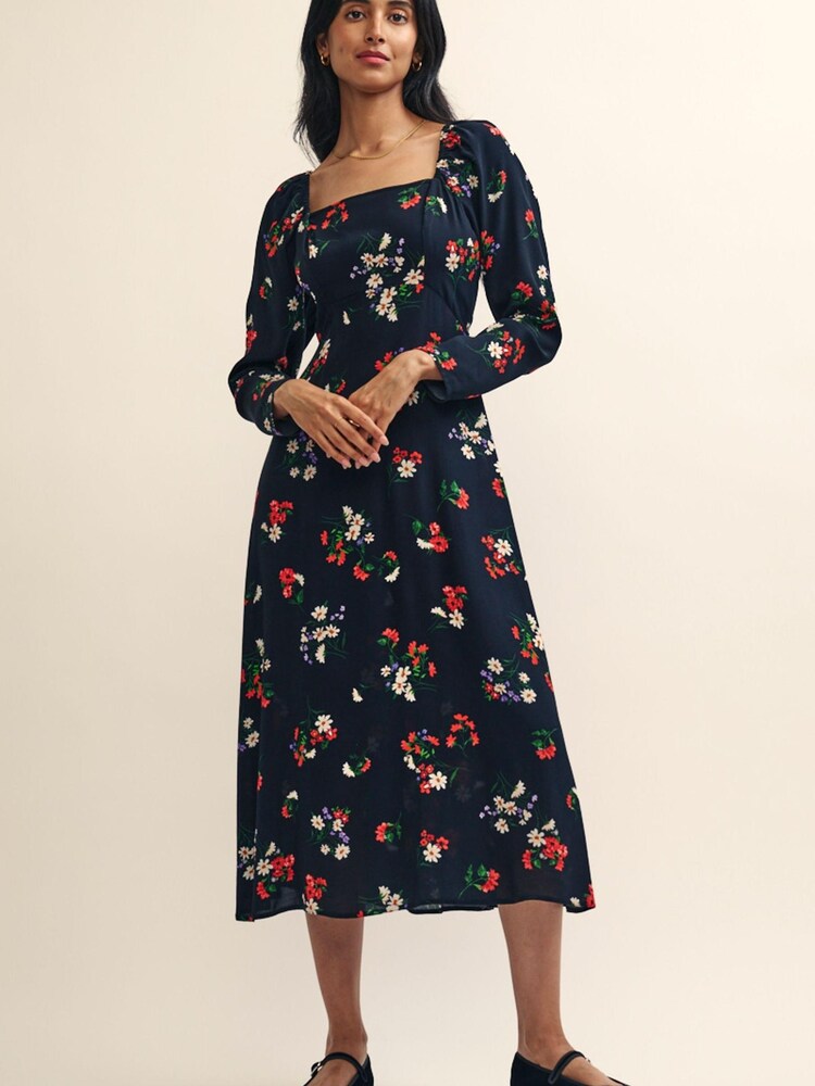 Nobody's Child Abby Midi Black Dress - Image 2 of 6