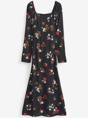 Nobody's Child Abby Midi Black Dress - Image 6 of 6
