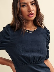 Nobody's Child Evie Black Midi Dress - Image 3 of 5