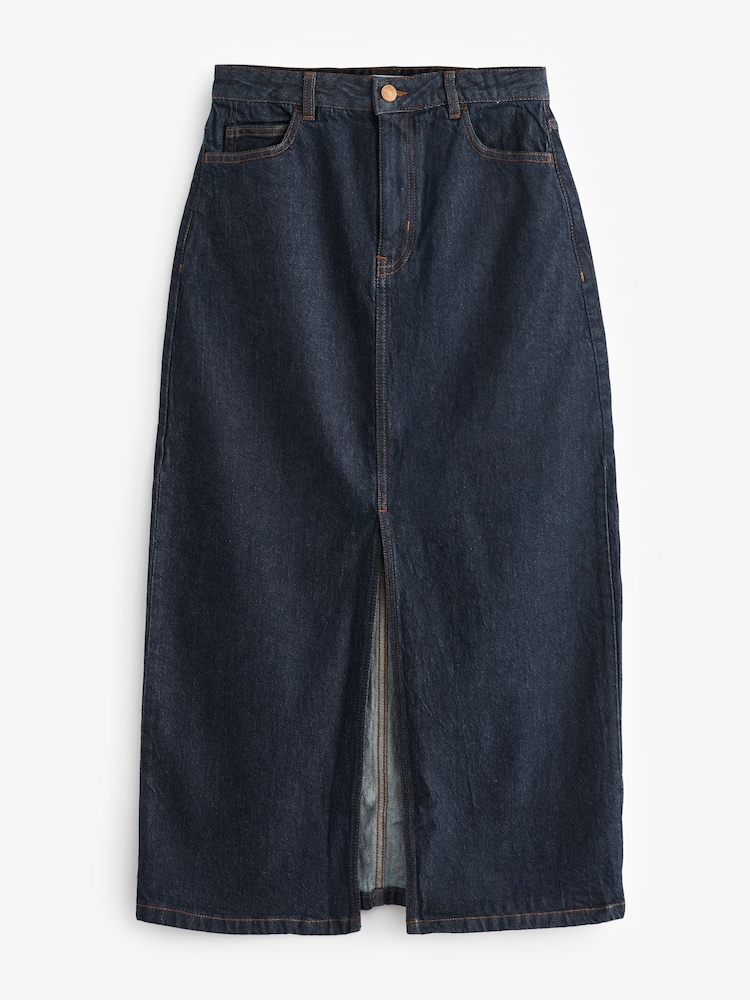 Nobody's Child Blue Denim Column Skirt - Image 5 of 5