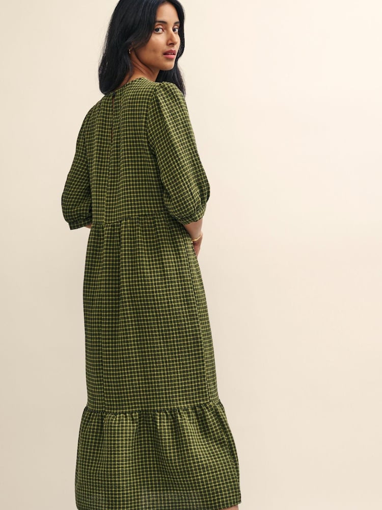 Nobodys Child Green Rachel Midi Dress Crew Neck - Image 2 of 4