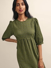 Nobodys Child Green Rachel Midi Dress Crew Neck - Image 4 of 4