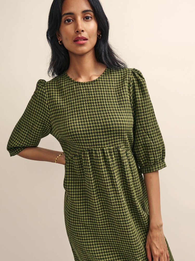 Nobodys Child Green Rachel Midi Dress Crew Neck - Image 4 of 4