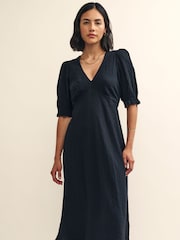 Nobodys Child Delilah Midi Black Dress - Image 1 of 5