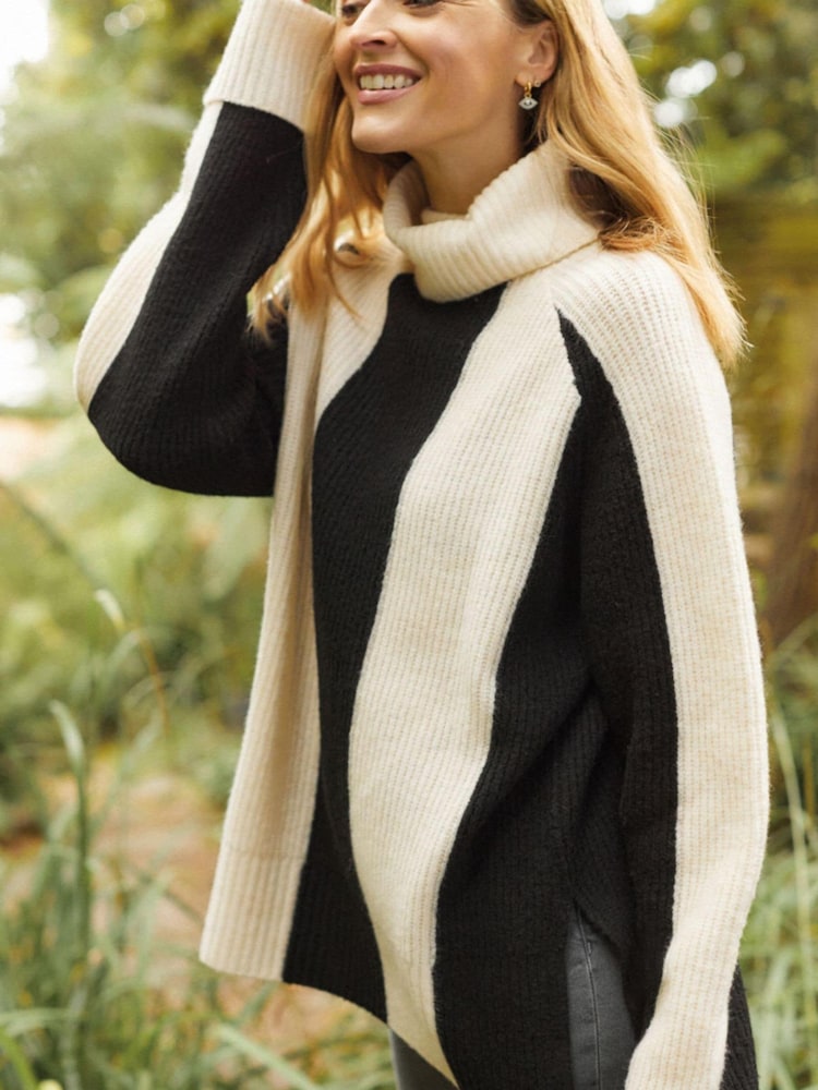 Nobodys Child Long Line Roll Neck Jumper - Image 1 of 5