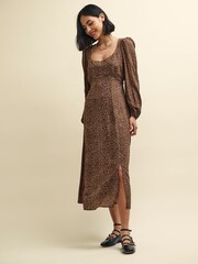 Nobody's Child Dee Dee Brown Midi Dress - Image 3 of 5