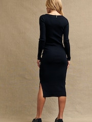 Nobody's Child Square Neck Knitted Midi Dress - Image 2 of 5