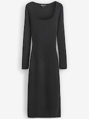 Nobody's Child Square Neck Knitted Midi Dress - Image 5 of 5