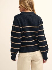 Nobodys Child   Open Collar Chunky Jumper - Image 2 of 4