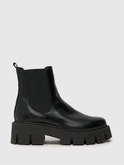 Schuh Armondo Chunky Chelsea Black Boots - Image 1 of 4