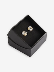 Silver/Gold Knot Cufflinks - Image 2 of 2