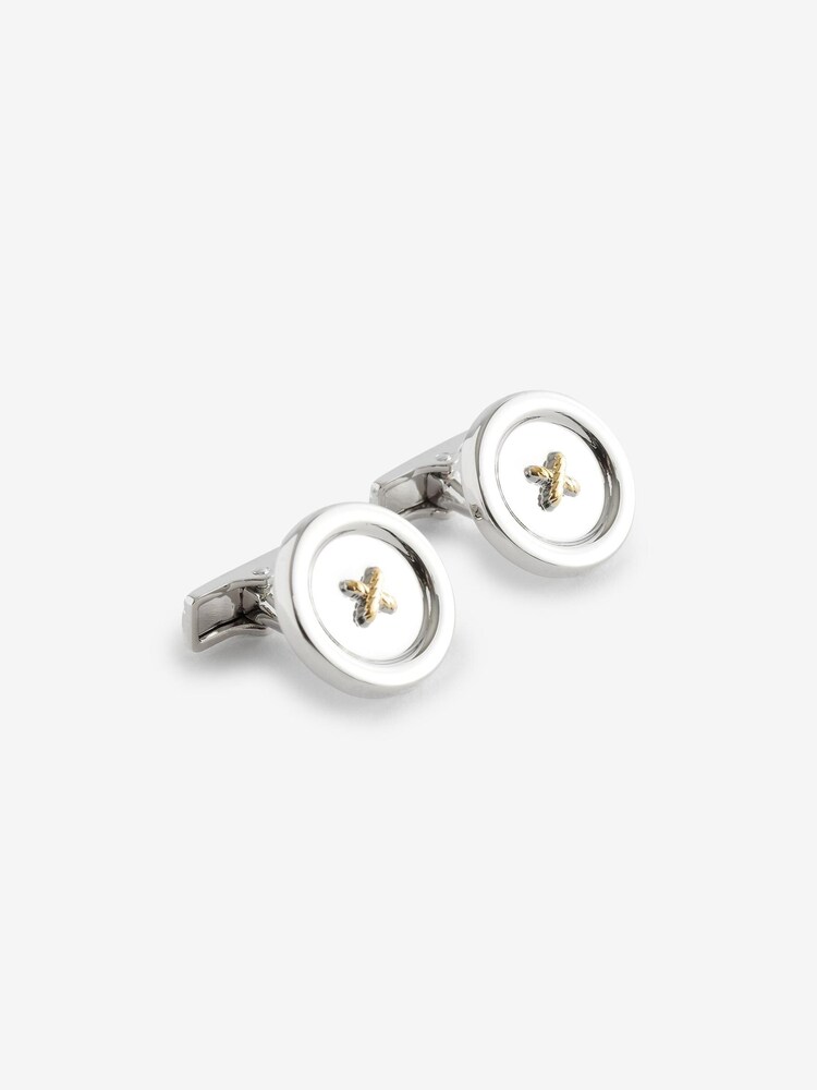 Silver Novelty Button Cufflinks - Image 1 of 5