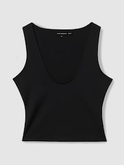 Good American Black Good American Scuba Scoop Neck Vest - Image 1 of 5