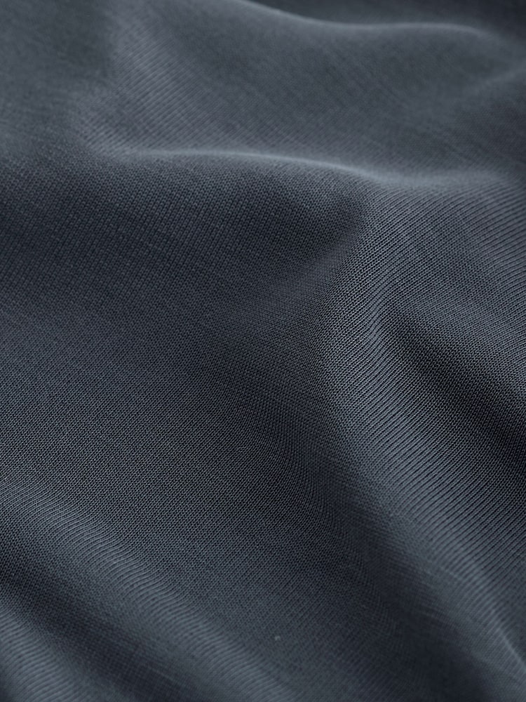 Charcoal Grey Premium Modal Rich Short Sleeve Scoop Neck T-Shirt - Image 6 of 6