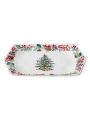 Spode Cream Christtmas Tree 2023 Annual Dessert Tray - Image 2 of 3