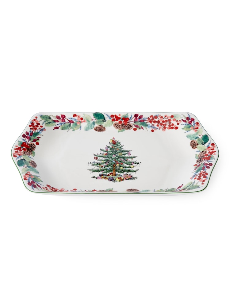 Spode Cream Christtmas Tree 2023 Annual Dessert Tray - Image 2 of 3