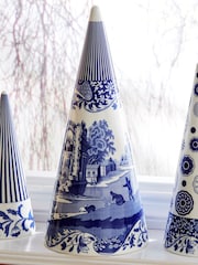 Spode Blue Italian Large Decorative Ornaments Cone - Image 1 of 4