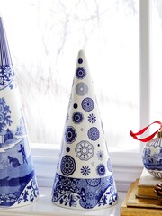 Spode Blue Italian Medium Decorative Cone - Image 1 of 4
