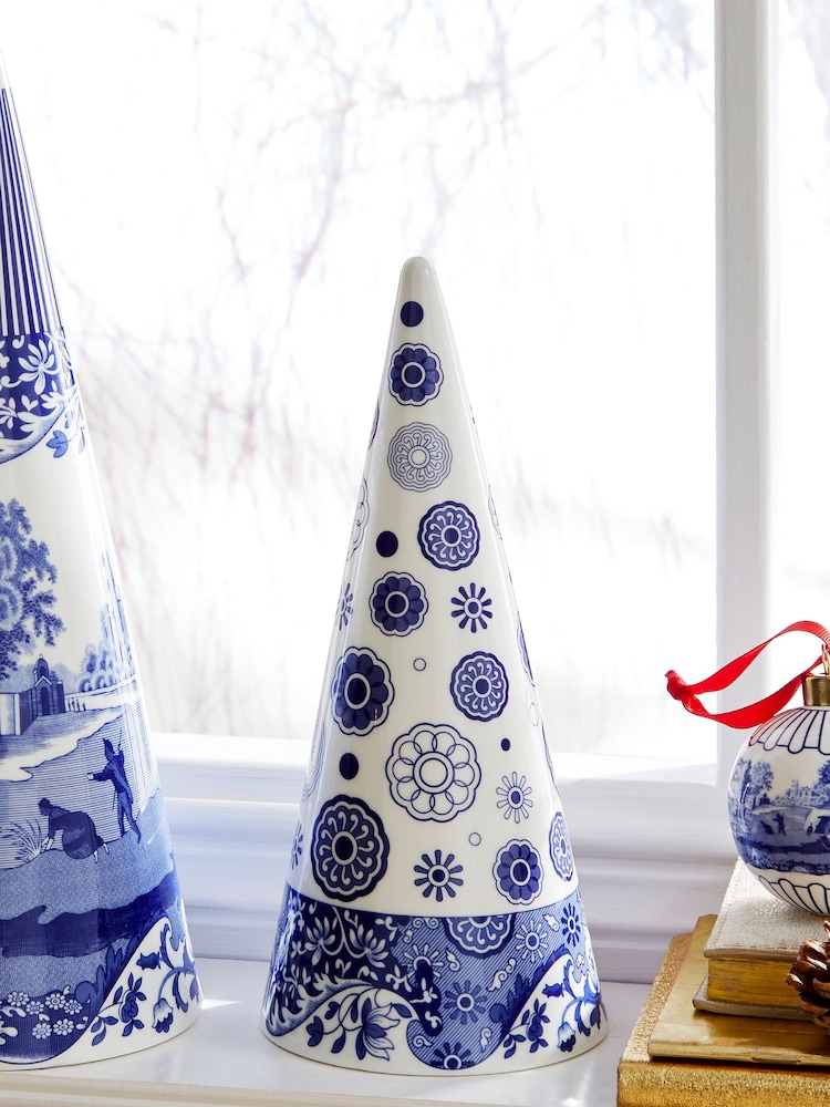 Spode Blue Italian Medium Decorative Cone - Image 1 of 4