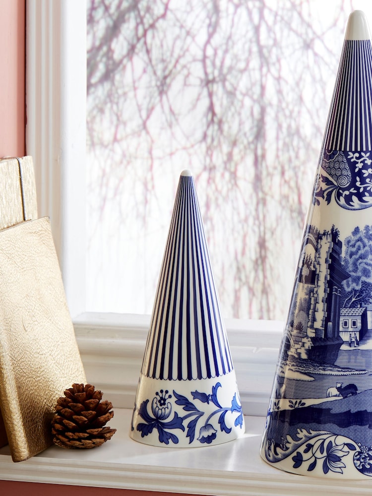 Spode Blue Italian Small Decorative Cone - Image 1 of 4