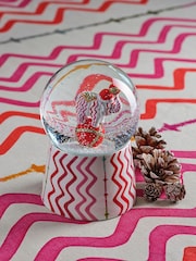 Spode White Kit Kemp Rik Rak Elephant Snow Globe - Image 1 of 6