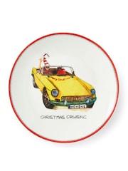 Spode White Kit Kemp Doodles Christmas Tidbit Plates - Image 4 of 6
