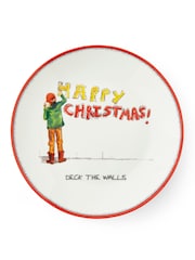 Spode White Kit Kemp Doodles Christmas Tidbit Plates - Image 5 of 6