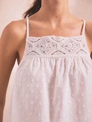 White Cami Short Set Pyjamas - Image 5 of 10