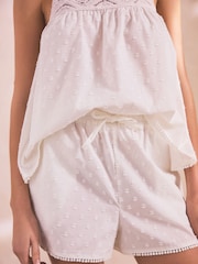 White Cami Short Set Pyjamas - Image 6 of 10