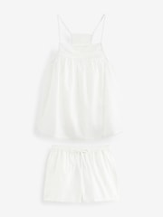 White Cami Short Set Pyjamas - Image 7 of 10