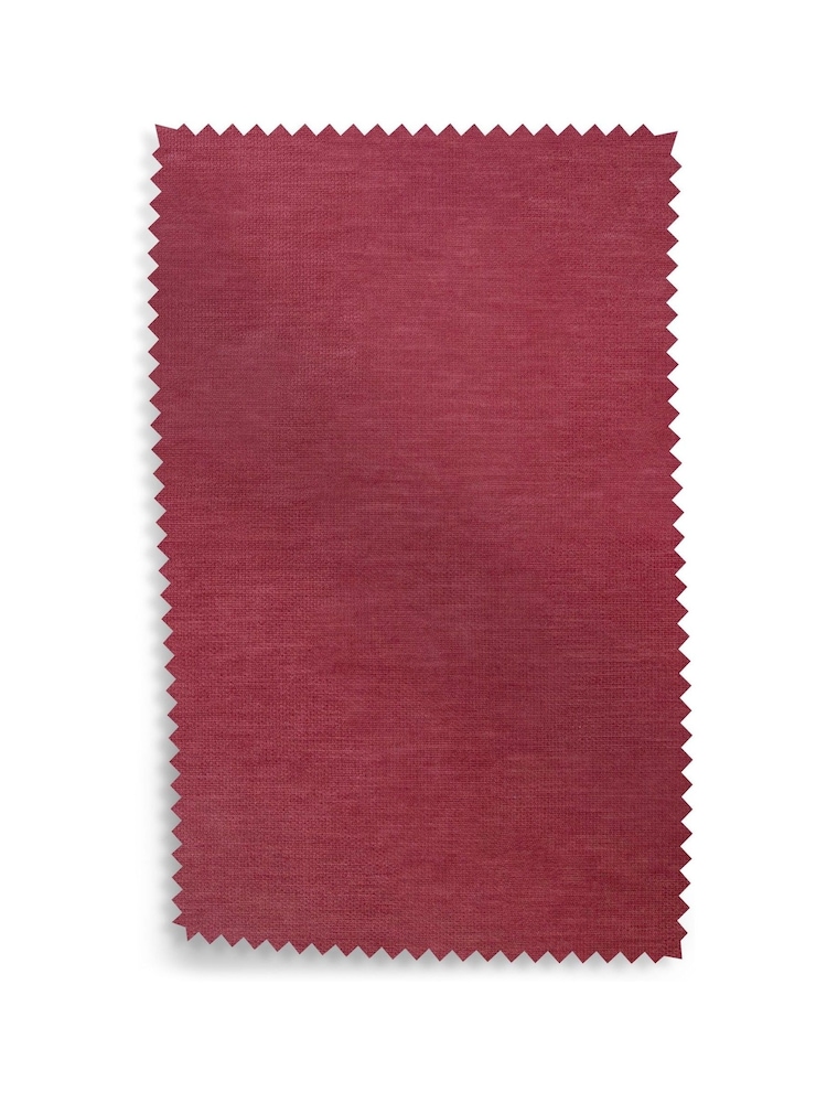 Mid Raspberry Pink Fine Chenille Easy Clean Upholstery Swatch - Image 1 of 1