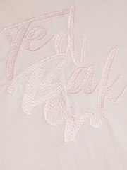 Ted Baker Pink Marelll Branded Cotton T-Shirt - Image 5 of 6