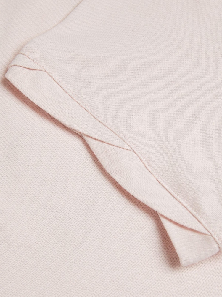Ted Baker Pink Marelll Branded Cotton T-Shirt - Image 6 of 6