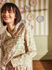 Cath Kidston Blue Floral 100% Cotton Button Through Pyjamas - Image 5 of 9